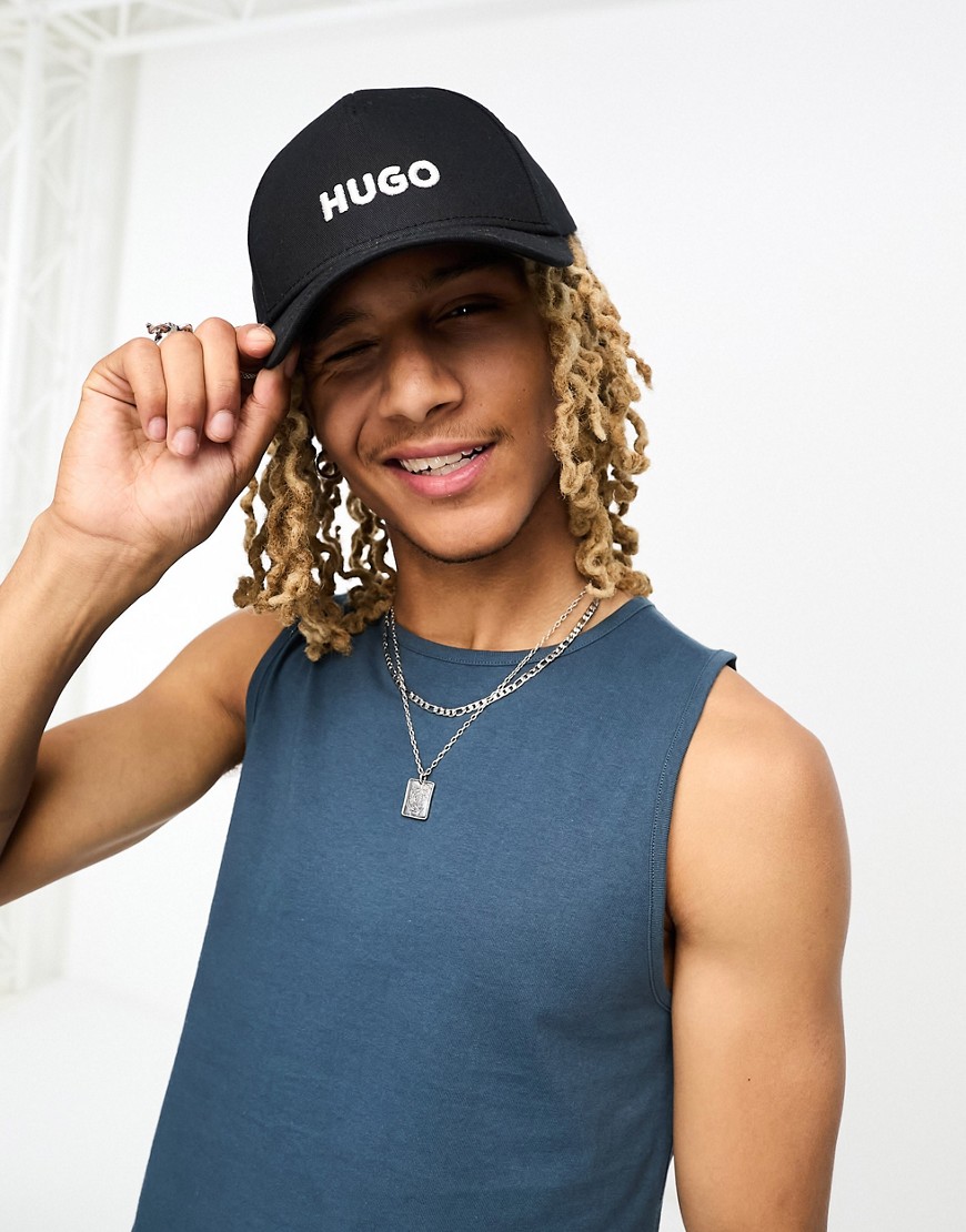 HUGO Jude logo cap in black