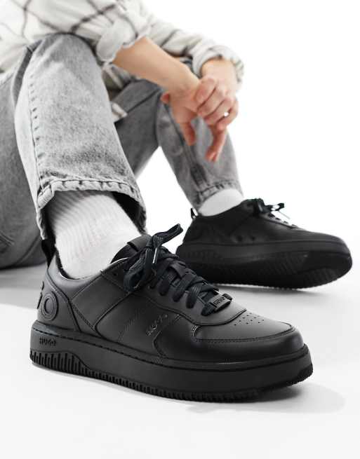 HUGO Kilian court trainers in black