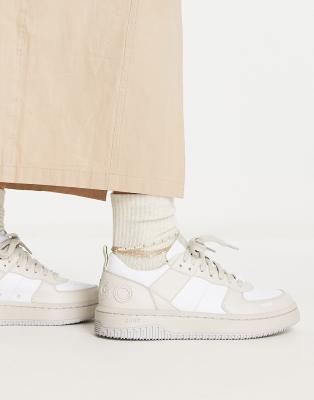 HUGO Kilian Tenn trainers in open beige and white | ASOS