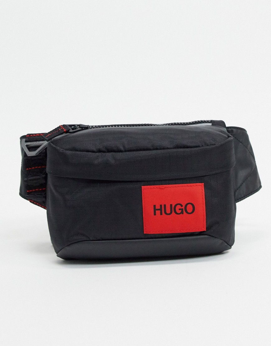 HUGO Kombinat box logo fanny pack in black