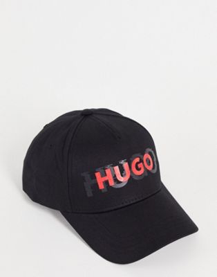 Hugo large logo cap in black