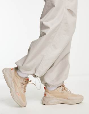 HUGO Leon Runn trainers in medium beige - ASOS Price Checker