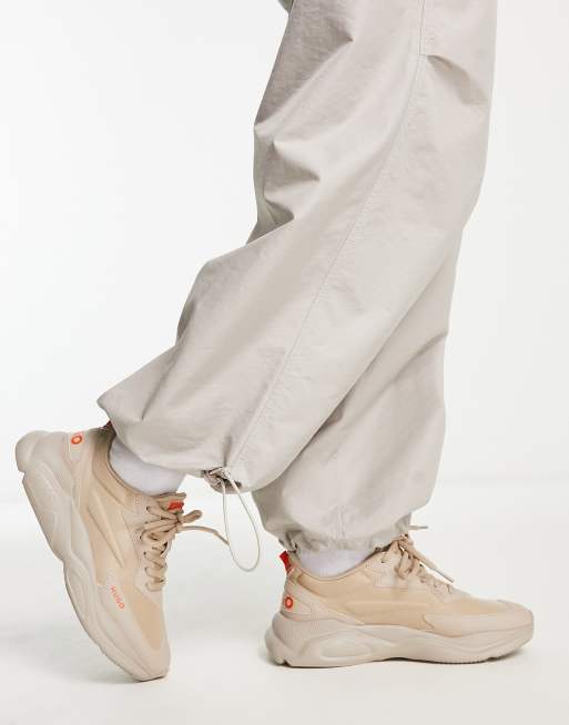 HUGO - Leon Runn - Beige sneakers