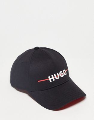 Hugo logo cap in black
