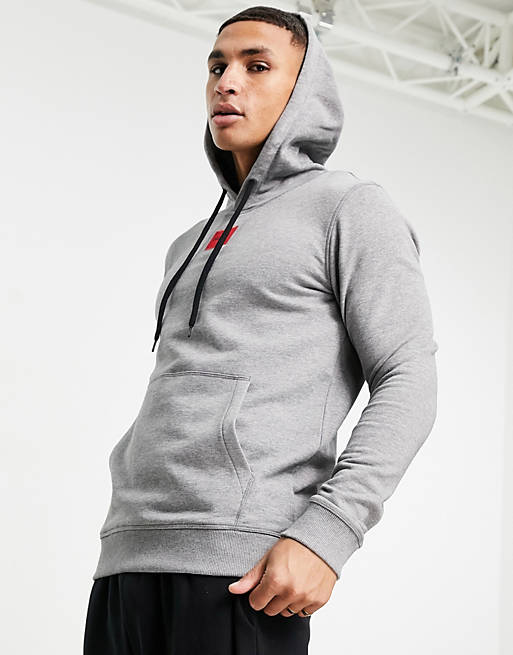 HUGO logo hoodie in grey | ASOS