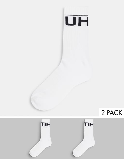 BOSS Mens 2P AS Plain CC Stretch Knit Low Cut Socks
