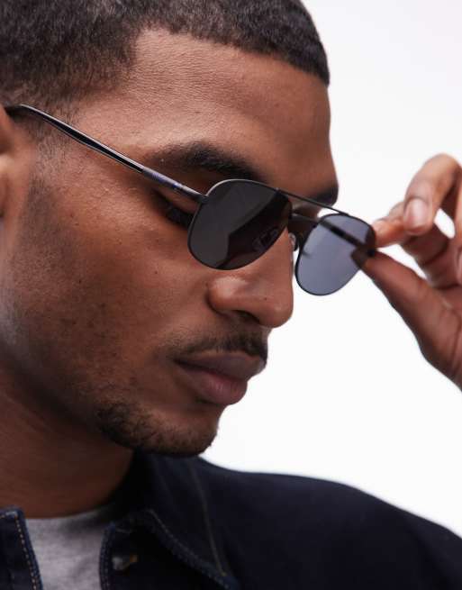 HUGO - Lunettes de soleil aviateur - Noir mat, 3 de 3