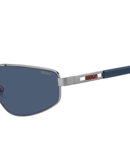 HUGO - Lunettes de soleil carrées - Argenté mat, 3 de 3