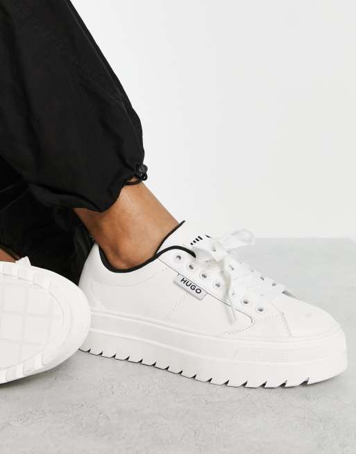 HUGO Lyssa Tenn Sneaker in WeiB ASOS