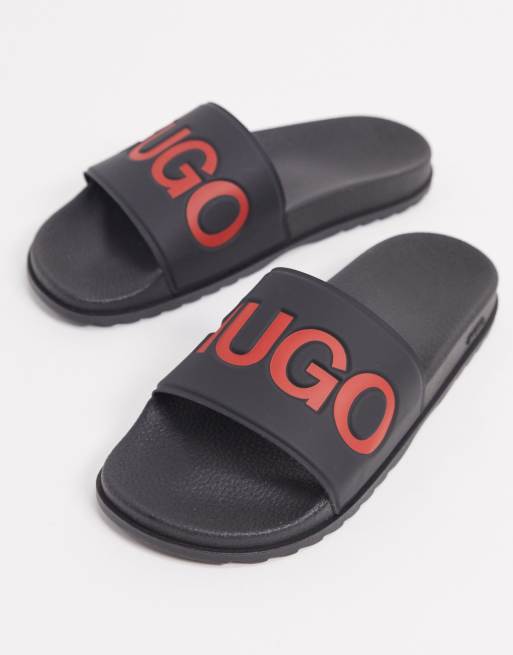 Hugo boss deals sliders red