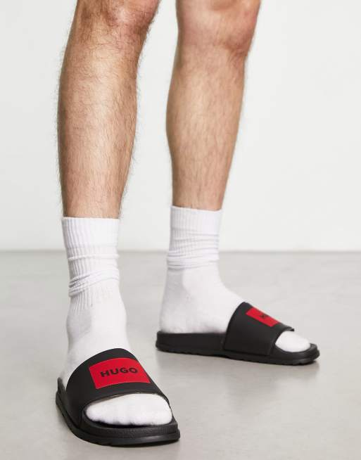 HUGO Match It box logo sliders in black