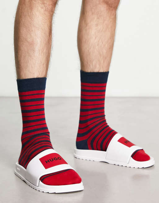 HUGO - Match It - Sliders bianche con logo
