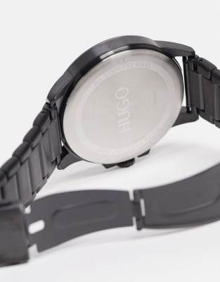 HUGO mens bracelet watch in black 1530187 ASOS