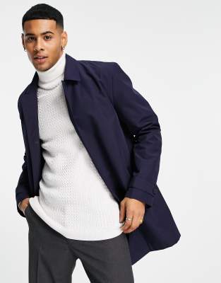 BOSS by Hugo Boss HUGO Midais regular fit coat-Navy
