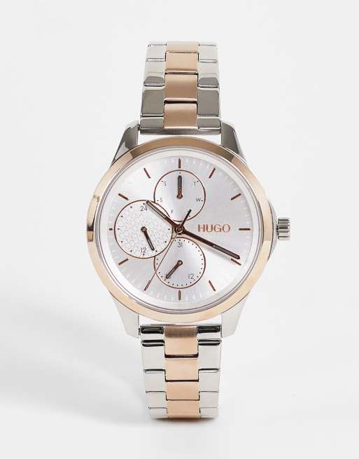 Hugo - Montre-bracelet en métal mélangé pour femme - Multicolore 1540097