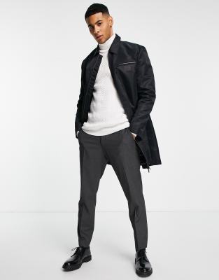 BOSS by Hugo Boss HUGO Mosaka raincoat-Black