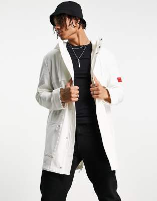 Hugo Munko coat in off white  - ASOS Price Checker