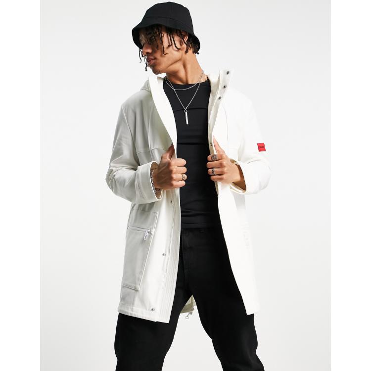 Hugo boss hot sale white coat