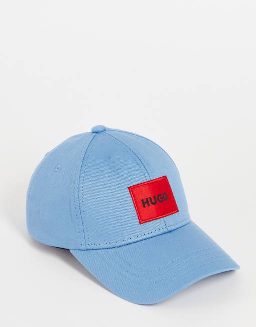 Hugo - Pet met vierkant logo in blauw 