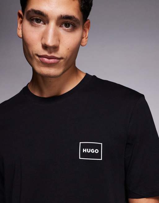 HUGO Red 2 pack of Dugopak logo t-shirts in white/black, 5 of 5