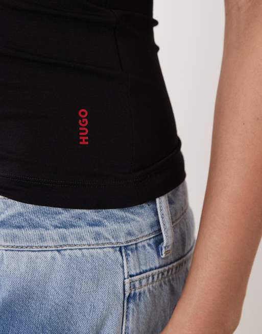 Hugo Red 2 pack vest in black, 2 of 4