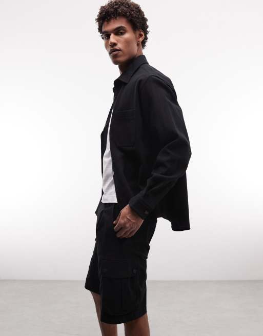 HUGO Red – 262 – Shorts in Schwarz mit geradem Schnitt, 2 von 5