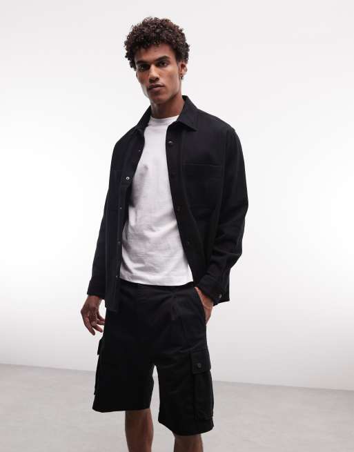 HUGO Red - 262 - Sorte shorts med lige ben, 3 af 5