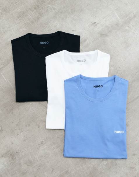 HUGO Red 3er-Pack T-Shirts mit Logo auf der Brust in Multi - view 1