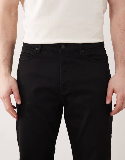 HUGO REd - 634 - Sorte jeans i tapered fit, 4 af 5