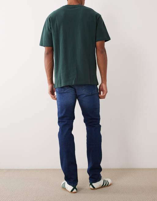 HUGO Red – 708 – Schmal geschnittene Jeans in Dunkelblau, 2 von 5