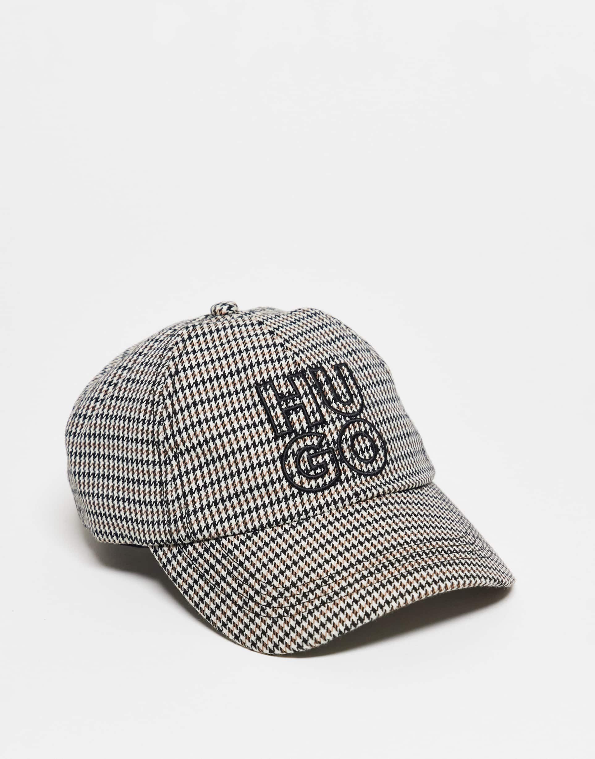 hugo red ally logo baseball cap in beige