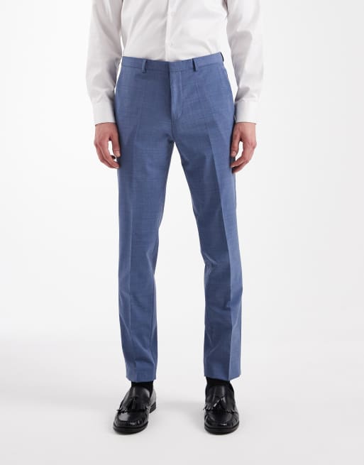 Hugo Red - Arti Hesten - Blå slim fit-habitbukser - Del af sæt, 2 af 5