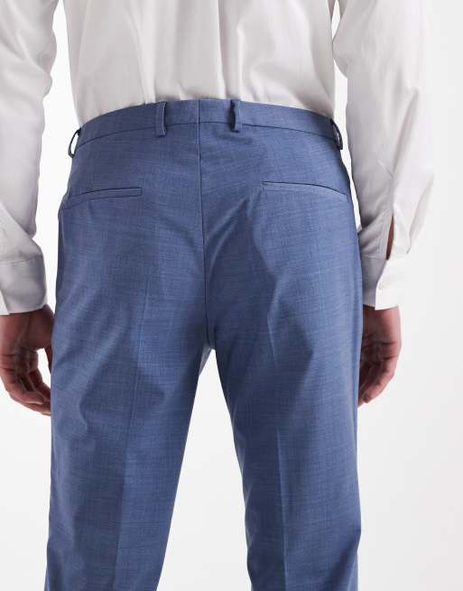 Hugo Red - Arti Hesten - Blå slim fit-habitbukser - Del af sæt, 4 af 5