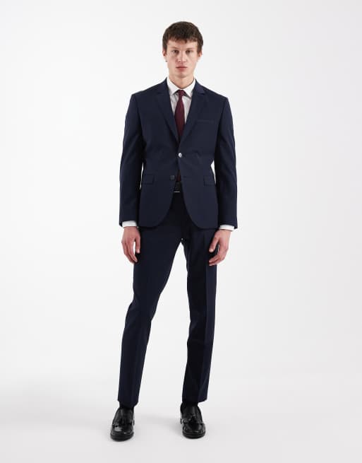 Hugo Red Arti hesten co-ord slim fit suit jacket in dark blue, 2 of 5