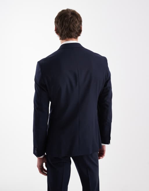 Hugo Red Arti hesten co-ord slim fit suit jacket in dark blue, 3 of 5
