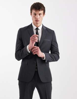 Hugo Red Arti Hesten Co-ord Slim Fit Suit Jacket In Grey