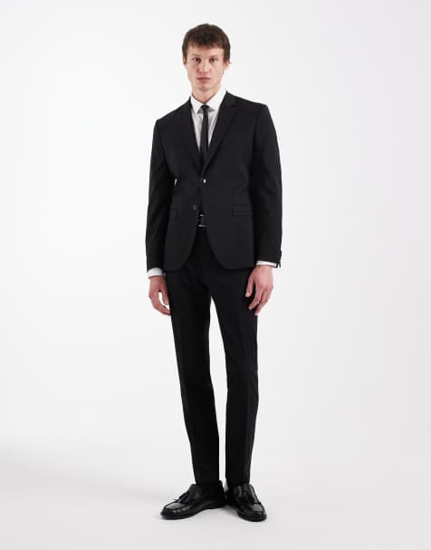 HUGO Red - Arti Hesten - Pantalon de costume d'ensemble slim - Noir - view 1