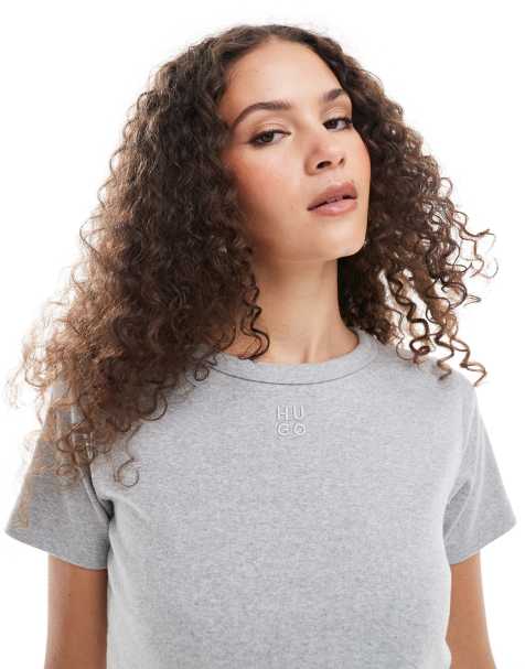 HUGO Red baby t-shirt in grey - view 1