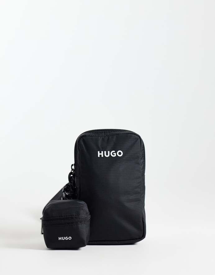 Hugo Red Bandolera para teléfono negra