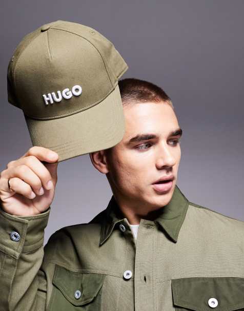 HUGO Red – Baseballkappe in Grün mit Logo - view 1