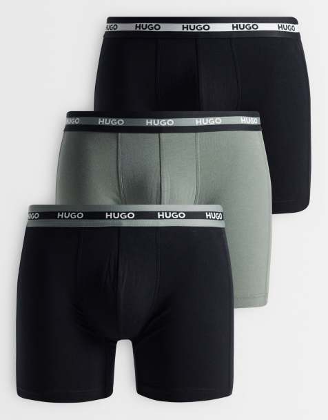 HUGO Red – Boxershorts in verschiedenen Farben mit Logo am Bund, 3er-Pack - view 1
