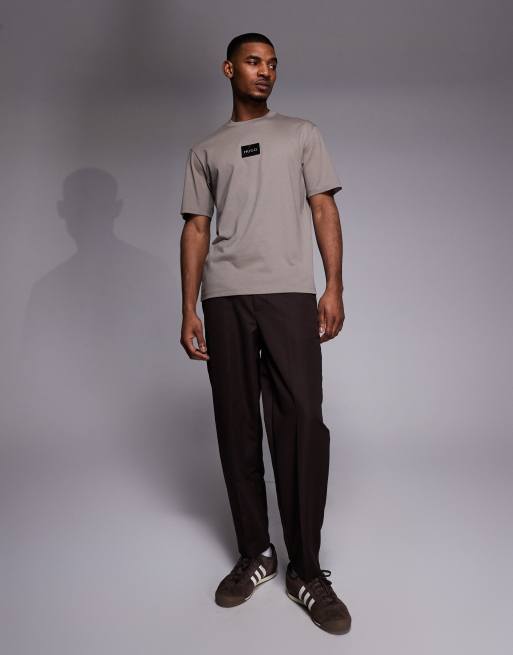 HUGO Red – Brun t-shirt med logga, 2 av 5