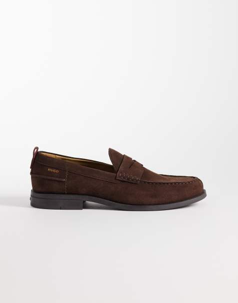 HUGO Red – Bruna sneakers med logga och text - view 1