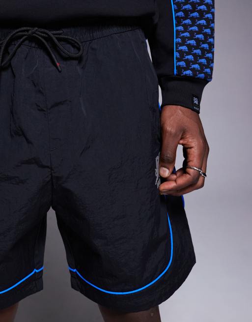 HUGO - Red Bull Racing Capsule Garat - Pantaloncini neri con profili blu a contrasto e coulisse, 2 di 5