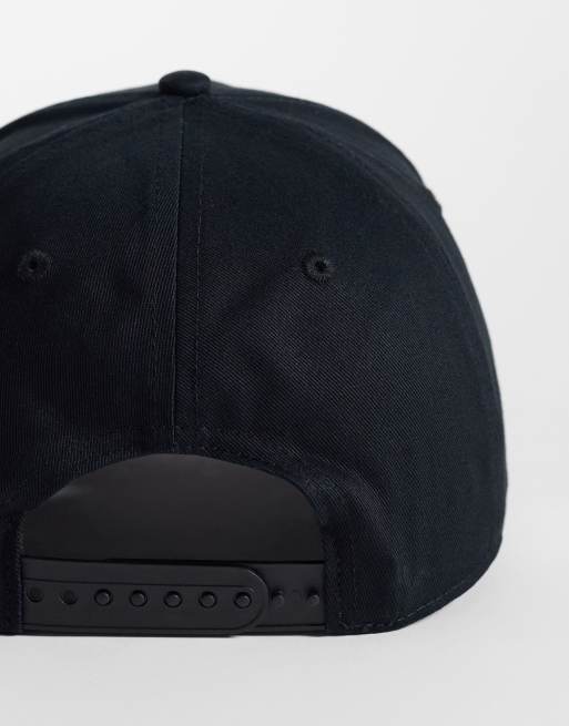 HUGO Red - Casquette en sergé de coton à logo - Noir foncé, 3 de 3