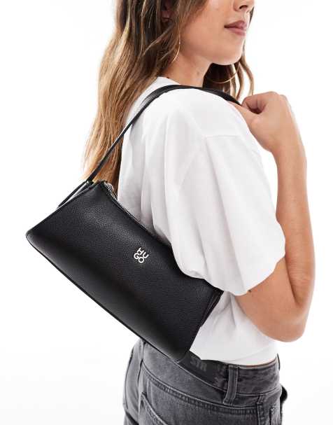 Hugo Red - Chris - Borsa a mano nera con logo impilato - view 1