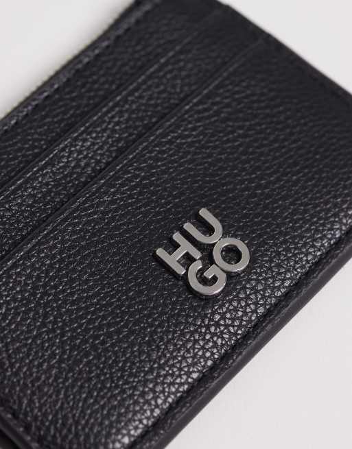 Hugo Red Chris card zip in black, 2 of 3
