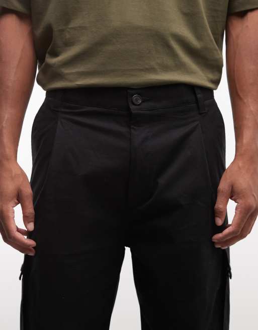 Hugo Red - Craysen - Pantalon cargo droit habillé - Noir , 5 de 5