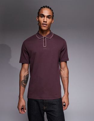 HUGO Red - Dalumo - Polo - Bordeaux-Rouge