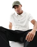 [Hugo Red] HUGO RED Dangula polo shirt in white XS Open White